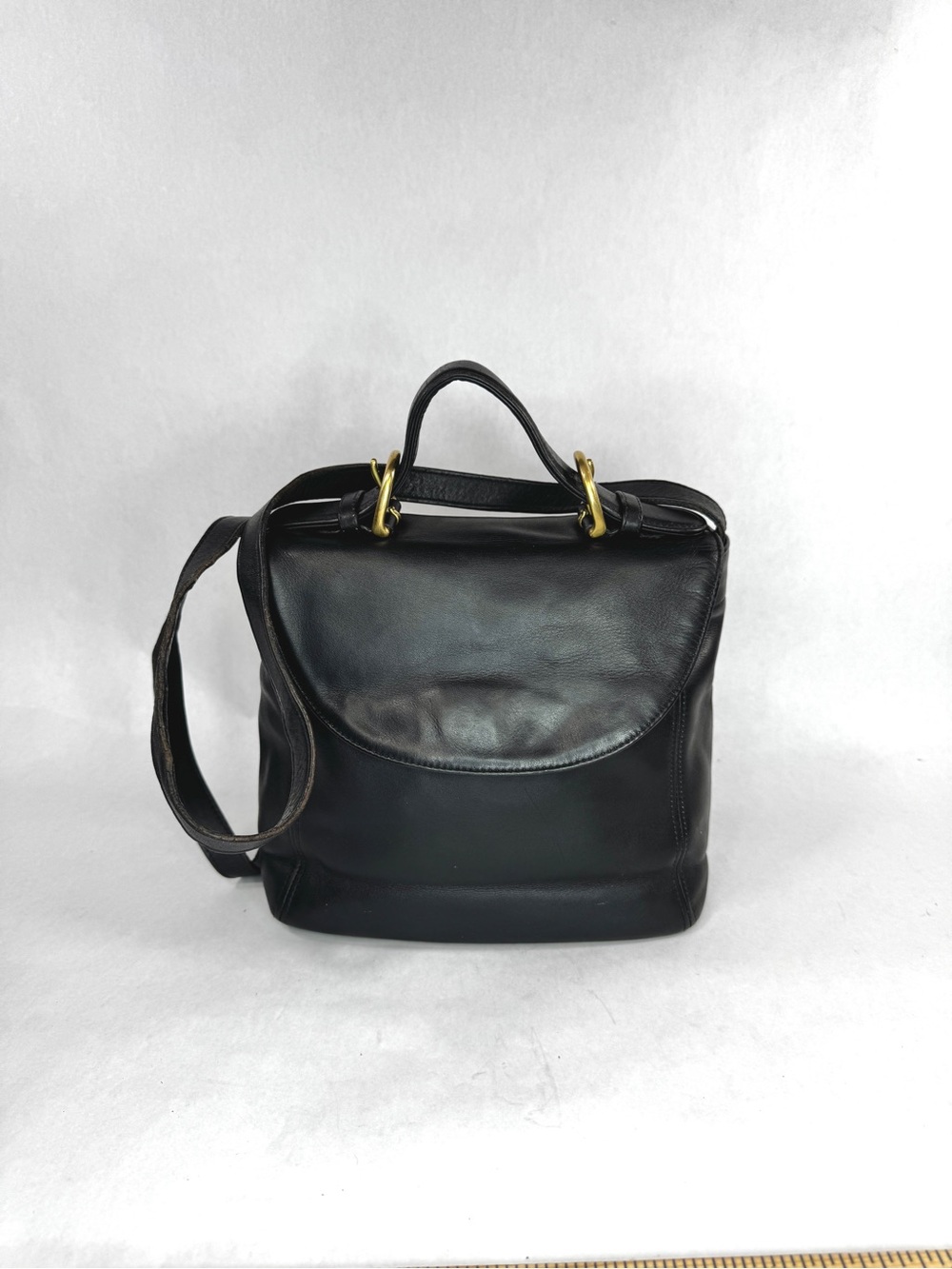 Vintage Coach Soho Handle Bag 4158 Black Leather Crossbody Top Handle